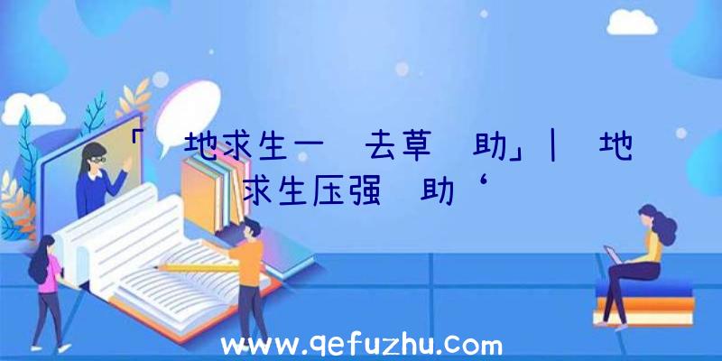 「绝地求生一键去草辅助」|绝地求生压强辅助‘